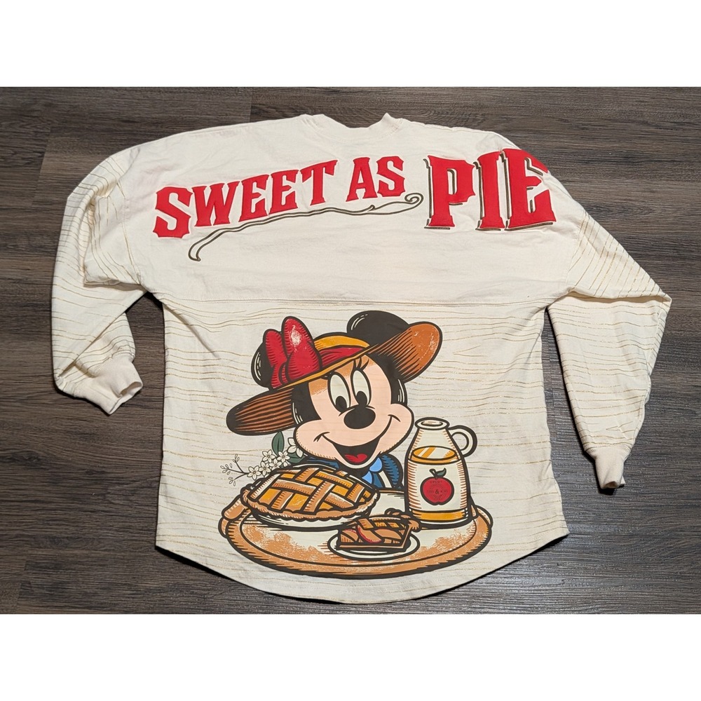 Disney Spirit Jersey Epcot Food & Wine 2021 Minnie Mouse Sweet As Pie XS Cream